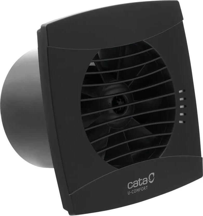 Cata UC-10 TH badkamer ventilator met timer en vochtigheidssensor 8W Ø100mm zwart mat