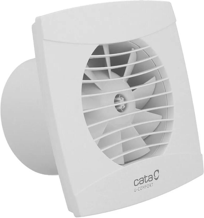 Cata UC-12 TH badkamer ventilator met timer en vochtigheidssensor 12W Ø120mm wit mat