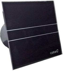 Cata E-100 GBT badkamer ventilator met timer 8W Ø100mm zwart