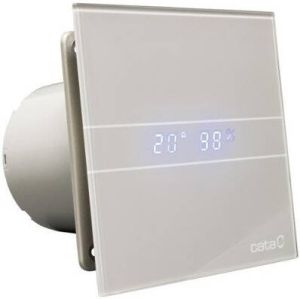 Cata E-100 GSTH badkamer ventilator met timer & vochtsensor 4W 8W Ø100mm zilver