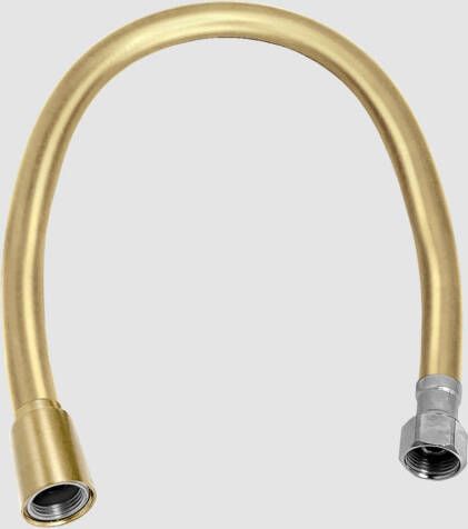 Clou aansluitslang 40cm 3 8" messing geborsteld PVD