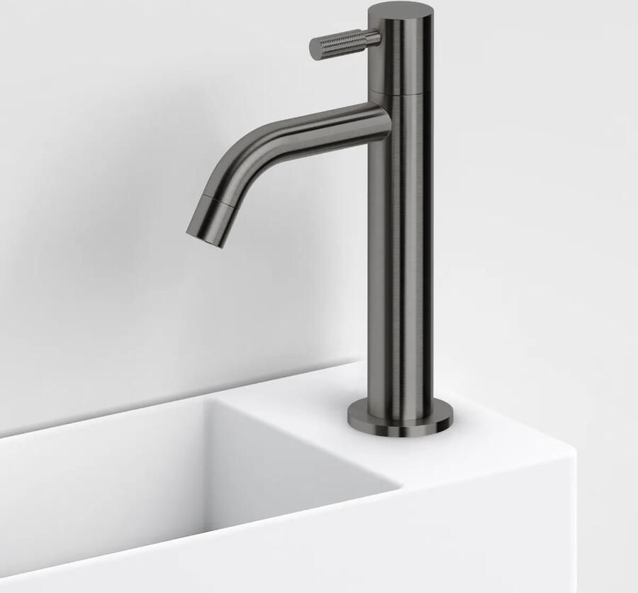 Clou Freddo 2 fonteinkraan L-size gunmetal geborsteld PVD
