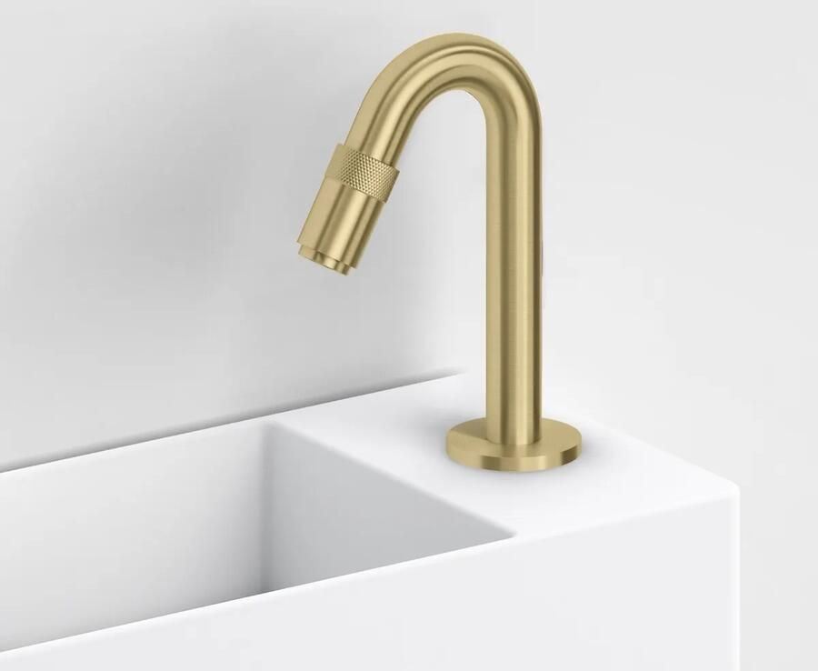 Clou Freddo 9 fonteinkraan goud geborsteld PVD