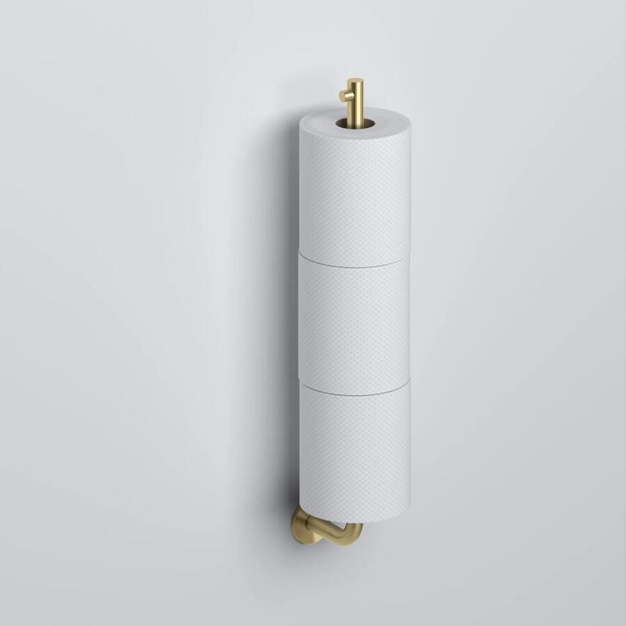 Clou Kaldur reserverolhouder t.b.v. 3 stuks goud geborsteld PVD CL 09.05035.82 - Foto 2