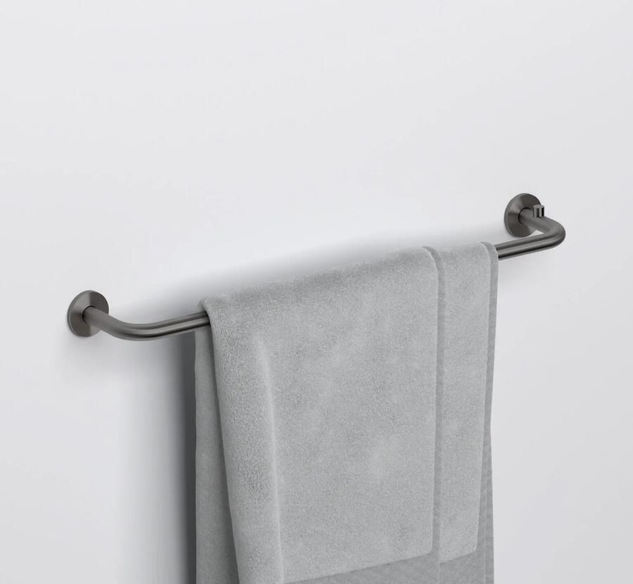 Clou Kaldur handdoekrek 45 cm gunmetal geborsteld PVD CL 09.05051.84 - Foto 2