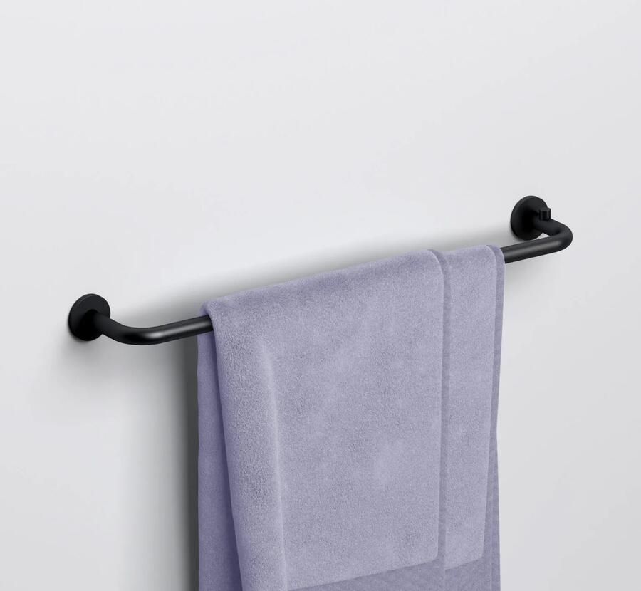 Clou Kaldur handdoekrek 45 cm mat zwart CL 09.05051.21 - Foto 2