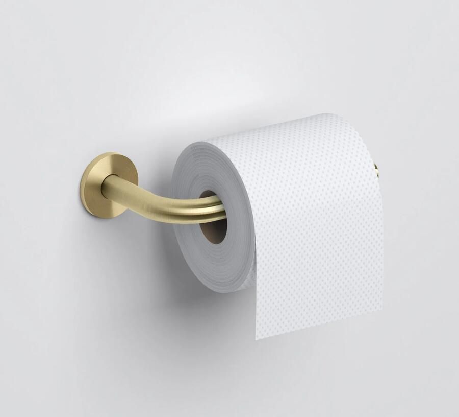 Clou Kaldur toiletrolhouder L-vorm zonder klep goud geb. PVD CL 09.05030.82 - Foto 2