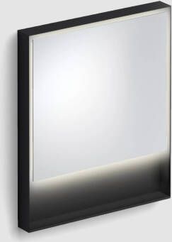 Clou Look at Me spiegel met LED-verlichting 70x80cm zwart mat