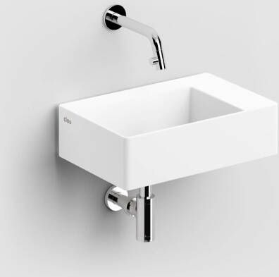 Clou New Flush 2 fontein solid surface 36cm wit mat