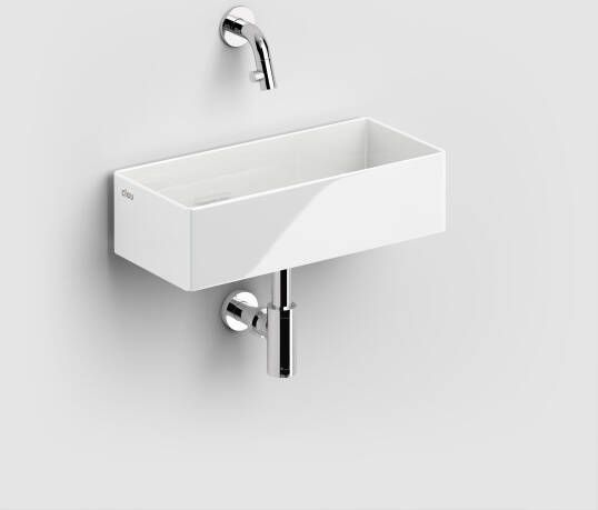 Clou New Flush 3.1 keramische fontein 38cm zonder kraangat wit glans