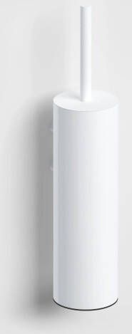 Clou Sjokker toiletborstel met wandhouder wit mat