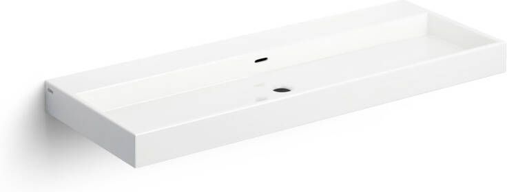 Clou Wash Me keramische wastafel 110cm wit glans