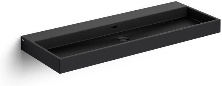 Clou Wash Me keramische wastafel 110cm zwart mat