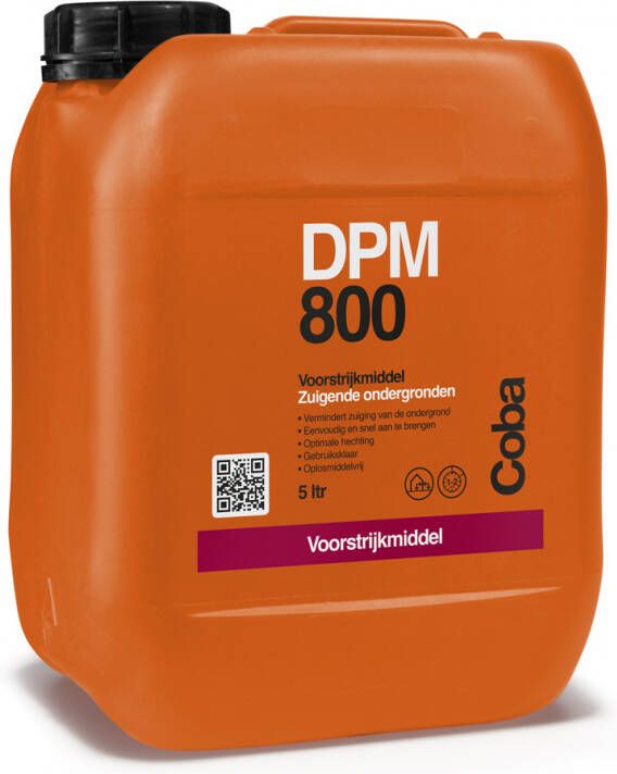 Coba DPM800 voorstrijkmiddel voor alle zuigende ondergronden 5 liter fles