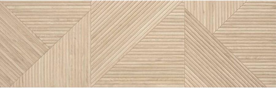 Valence Stripes decor wandtegel 32x100cm naturel