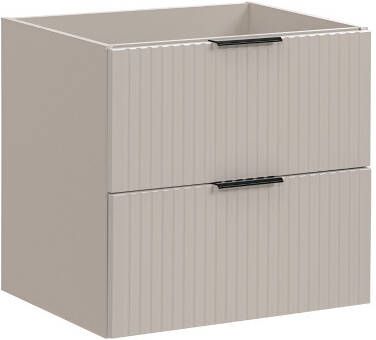 Comad Adele Cashmere onderkast met ribbelfront 60cm taupe