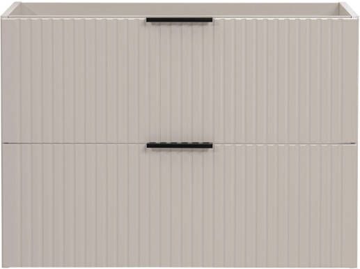 Comad Adele Cashmere onderkast met ribbelfront 80cm taupe