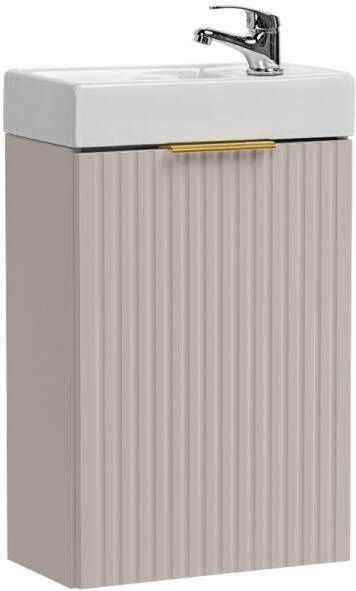 Comad Adele Cashmere toiletmeubel met ribbelfront 40x22cm taupe