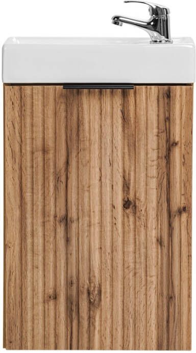 Comad Adele Oak toiletmeubel met ribbelfront 40x22cm eiken