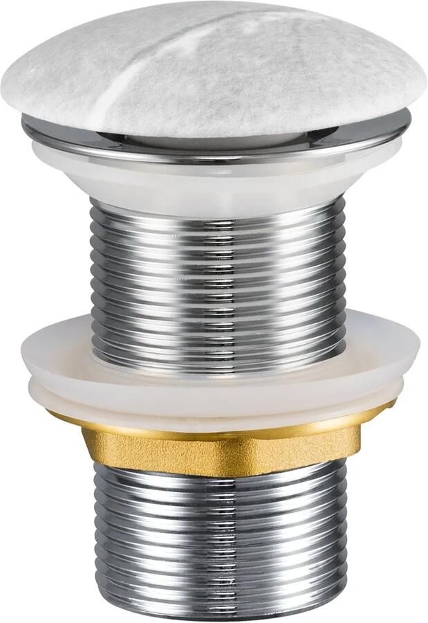 Comad afvoerplug met clicksysteem grijs marmer
