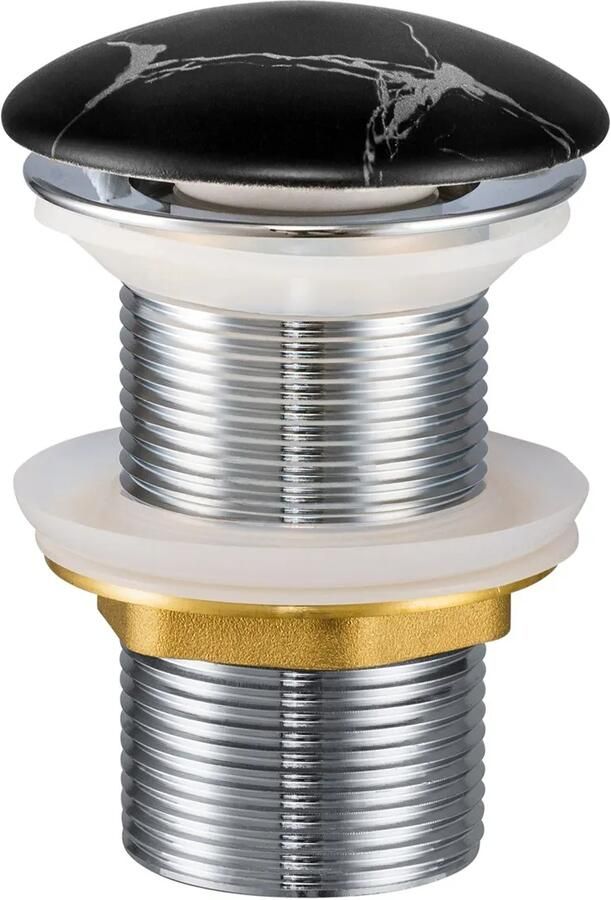 Comad afvoerplug met clicksysteem zwart marmer