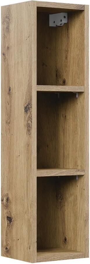 Comad Artisan half hoge open kast 20x74cm eiken