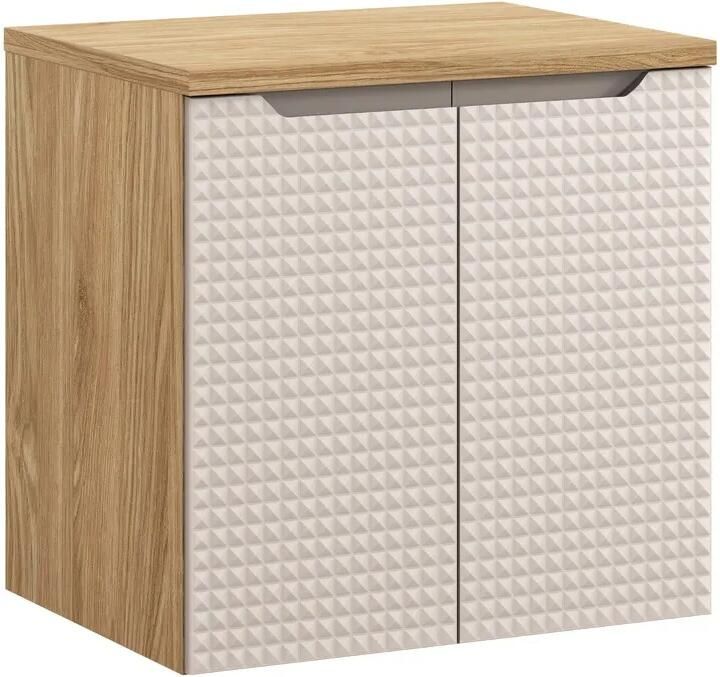 Comad Luxor Beige badmeubel 60cm met 2 deuren en wastafelblad