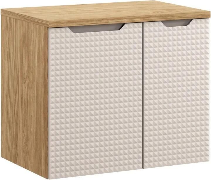 Comad Luxor Beige badmeubel 70cm met 2 deuren en wastafelblad