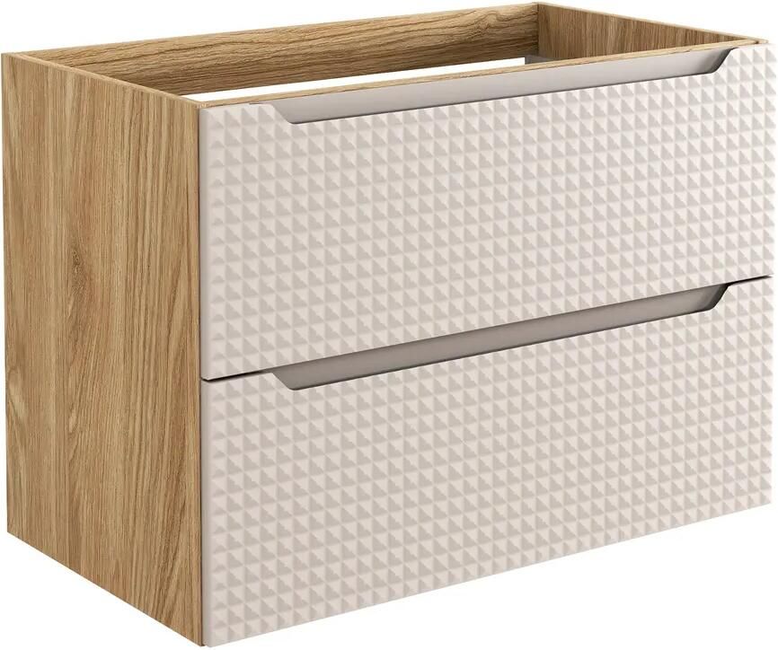 Comad Luxor Beige onderkast met 2 lades 80cm beige