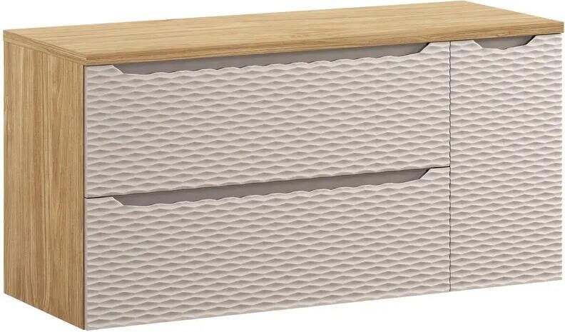 Comad Ocean Beige badmeubel 120cm met 30cm deur en wastafelblad