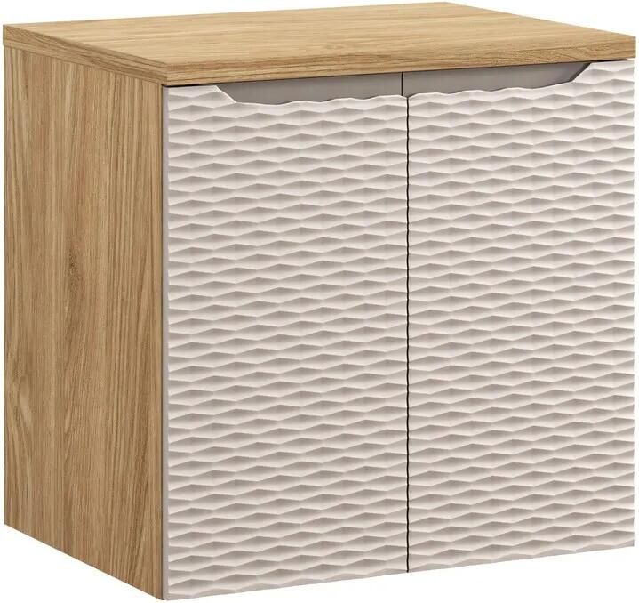 Comad Ocean Beige badmeubel 60cm met 2 deuren en wastafelblad
