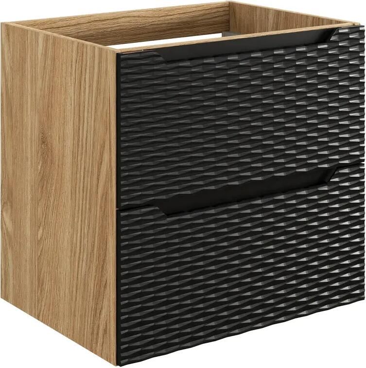 Comad Ocean Black onderkast met 2 lades 60cm zwart