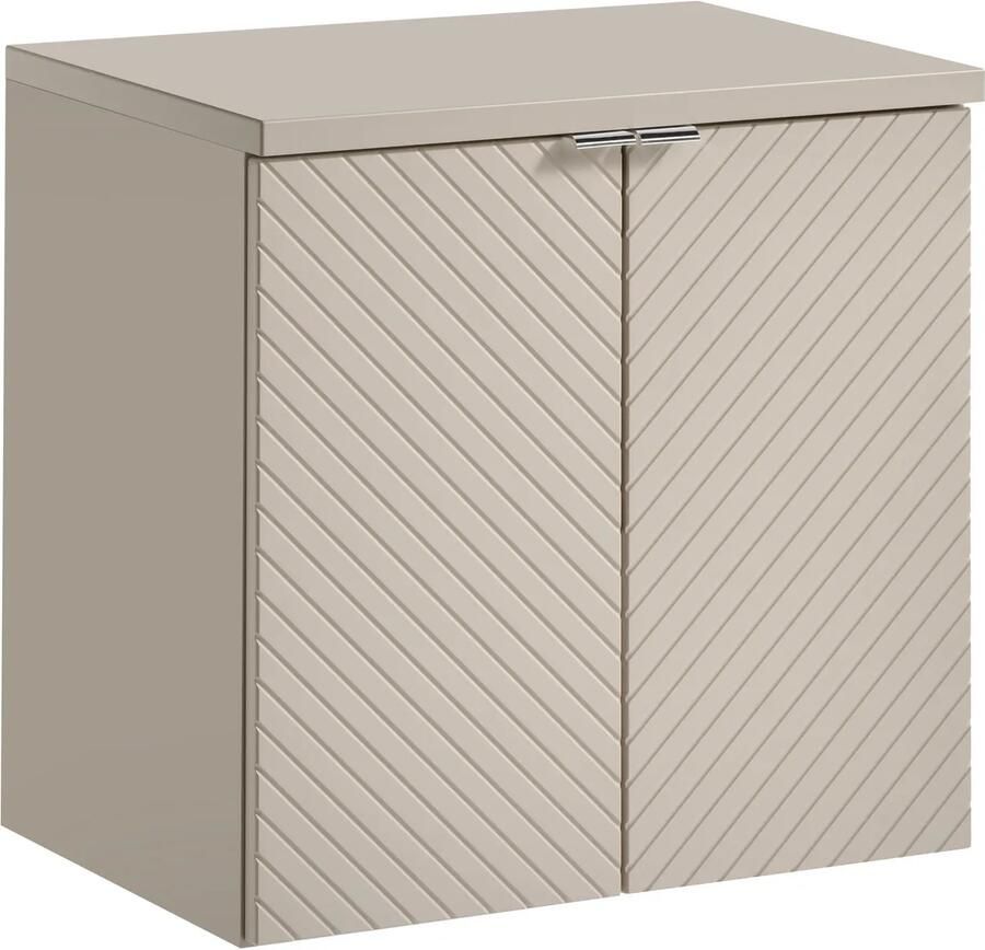 Comad Viva Cashmere badkamermeubel 60cm taupe met 2 deuren