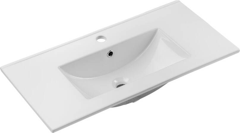 Comad Dance keramische wastafel 81x39.5cm wit glans