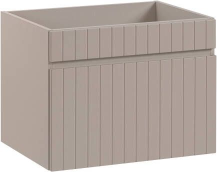 Comad Iconic Cashmere FSC onderkast met ribbelfront 60cm taupe