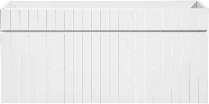 Comad Iconic White FSC onderkast met ribbelfront 100cm wit mat