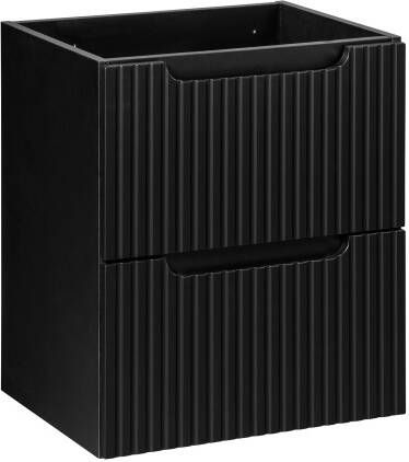 Comad Nova Black onderkast met 2 lades 50x40x60cm zwart