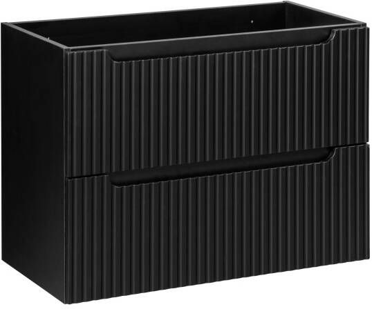 Comad Nova Black onderkast met 2 lades 80x40x60cm zwart