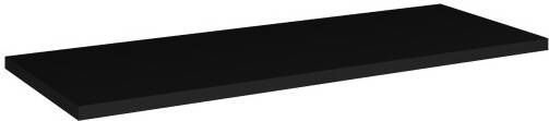Comad Nova Black wastafel toppaneel 100cm zwart