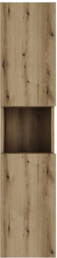 Comad Nova Oak hoge kast 30x25x140cm eiken