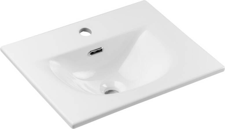 Comad Sky 3 keramische wastafel 51x40cm wit glans