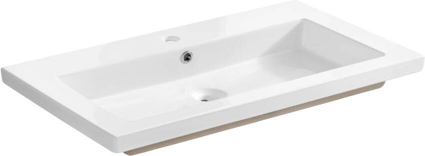 Comad Spirit keramische wastafel 81x46cm wit glans