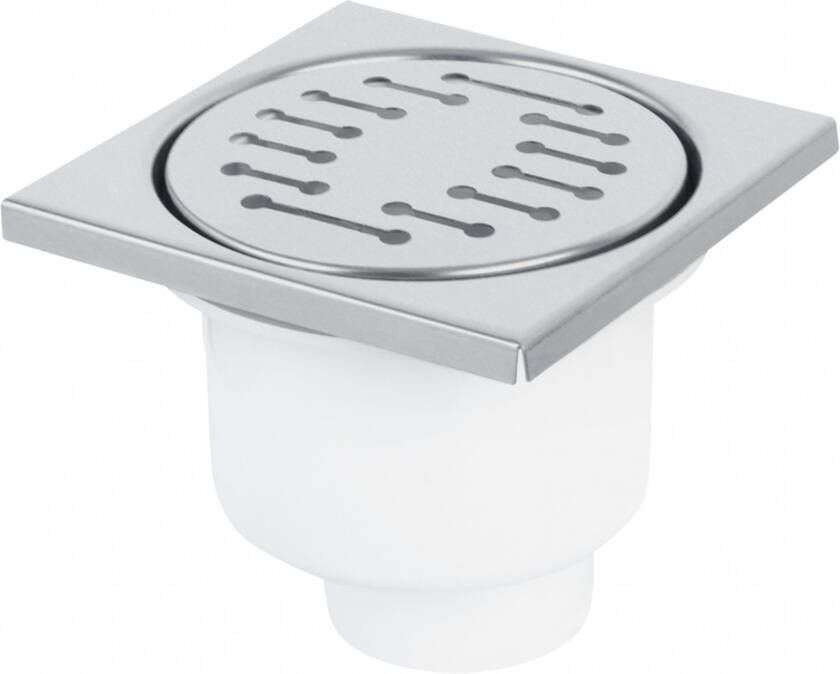 Differnz Basic Doucheput onderuitlaat mat 10 x 10 cm 33.010.75