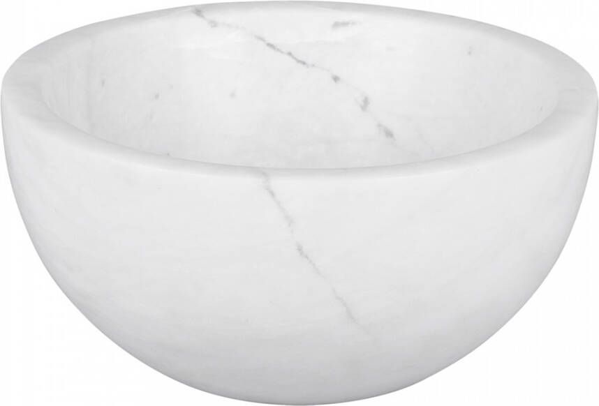 Differnz Boomer Waskom 20x20x10cm marmer rond wit 36.102.23