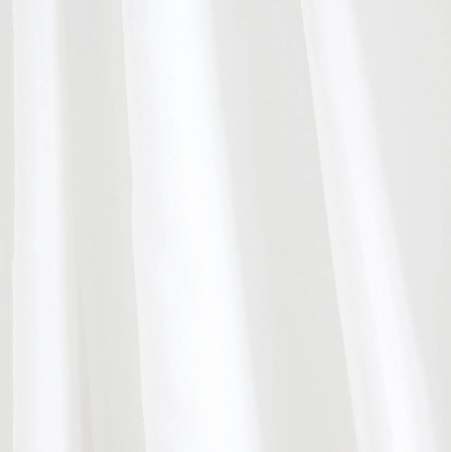 Differnz Color douchegordijn verzwaarde onderzoom 100% Polyester wit 180 x 200 cm