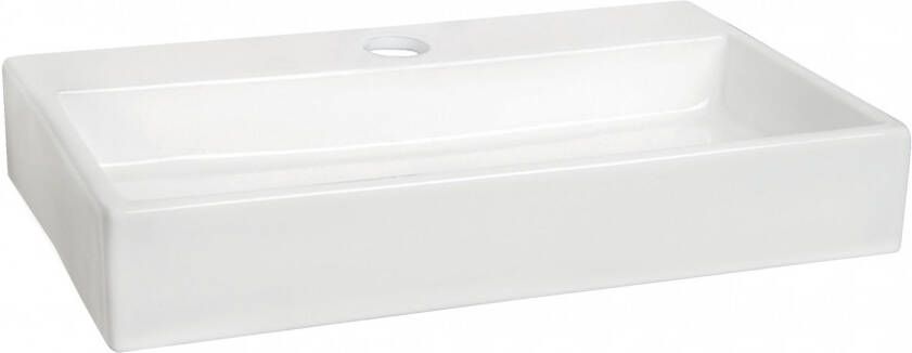 Differnz keramisch fontein 38x7x24cm 1 kraangat wit 38.003.00