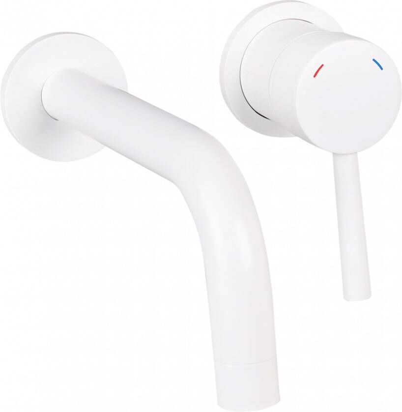 Differnz Kraan Inbouw koud warm rechts mat wit 30.416.16