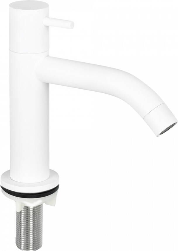 Differnz Mix Koudwaterkraan Gebogen Mat Wit 30.416.21 - Foto 2