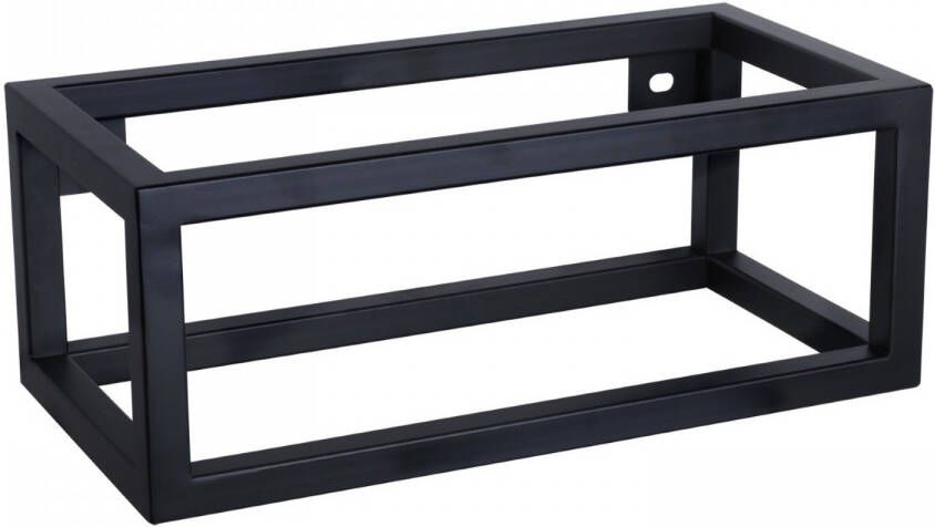 Differnz handdoekhouder voor fontein 40 x 22 cm powder coated steel mat zwart