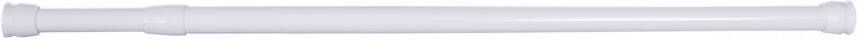 Differnz Round douchegordijnstang om vast te klemmen aluminium veredeld 75 x 125 cm wit